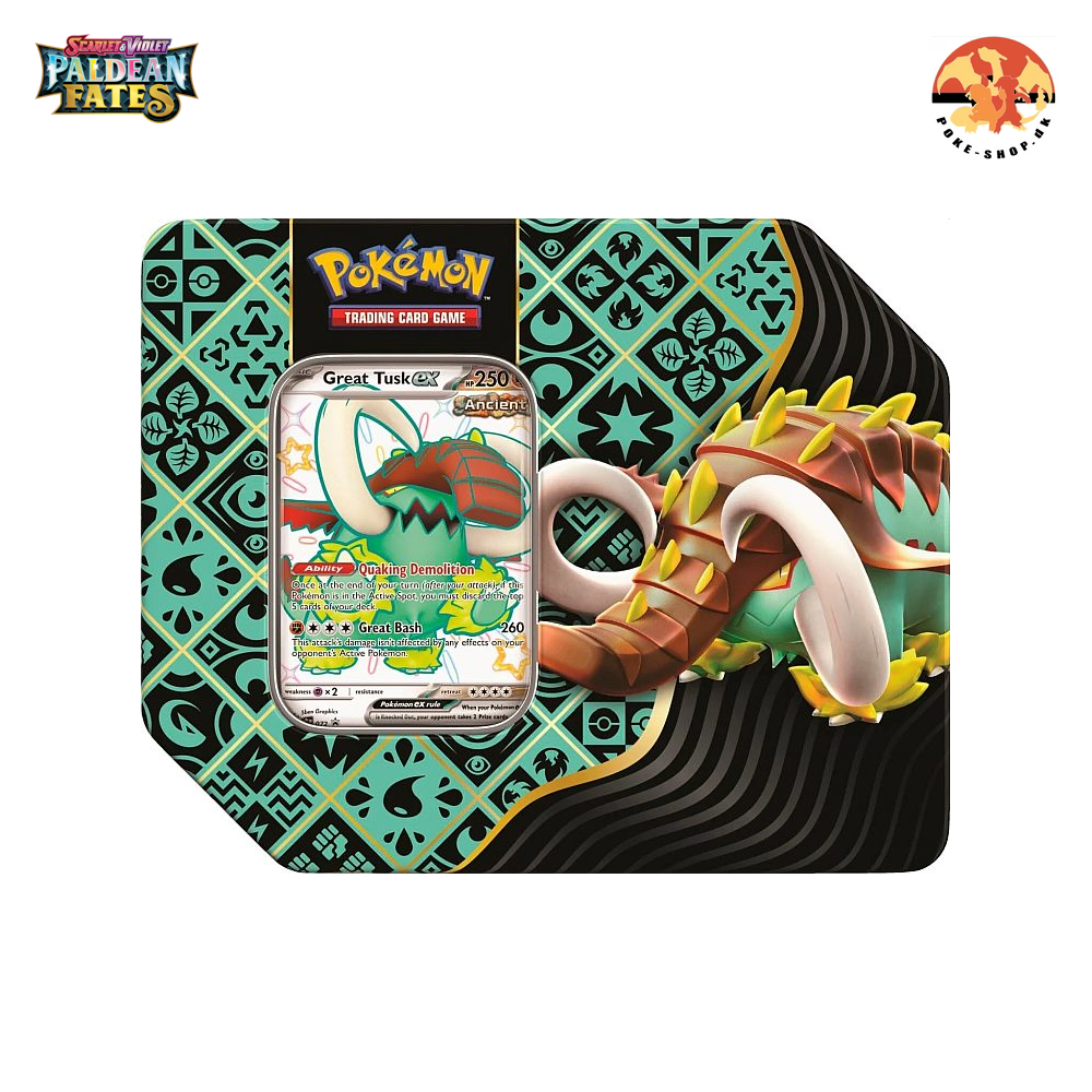 Pokémon Tin Kasse - Scarlet & Violet: Paldean Fates Collector's Tin (US Edition)